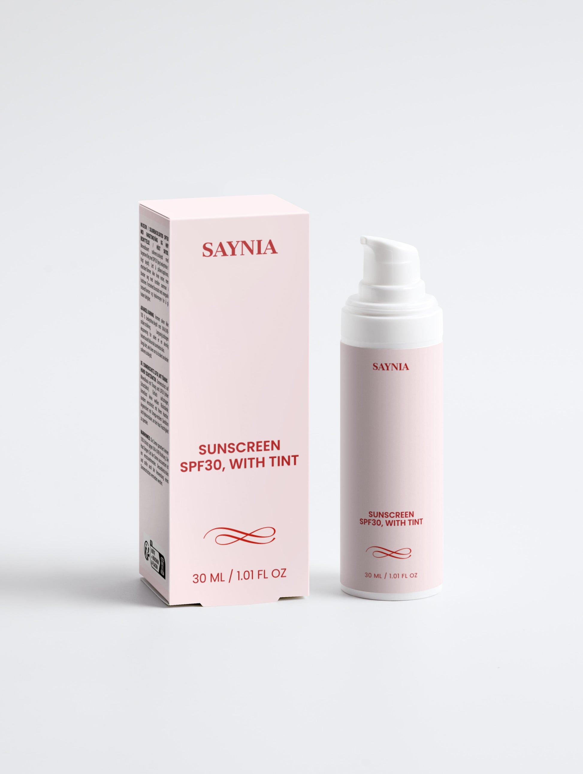 Sunscreen SPF30, with tint